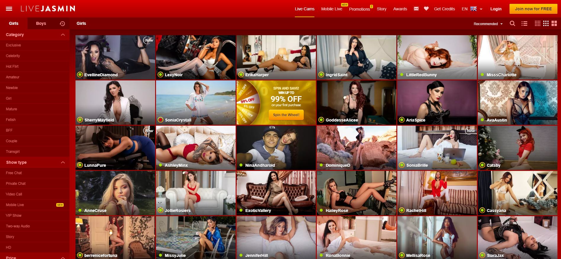 LiveJasmin.com Home